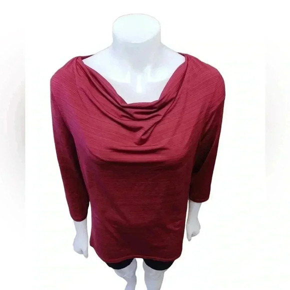 Cutter & Buck Cranberry Cowl Neck Sweater Size XL - Picture 2 of 12